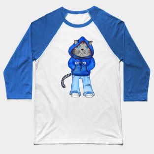 Bad Day Kitty Baseball T-Shirt